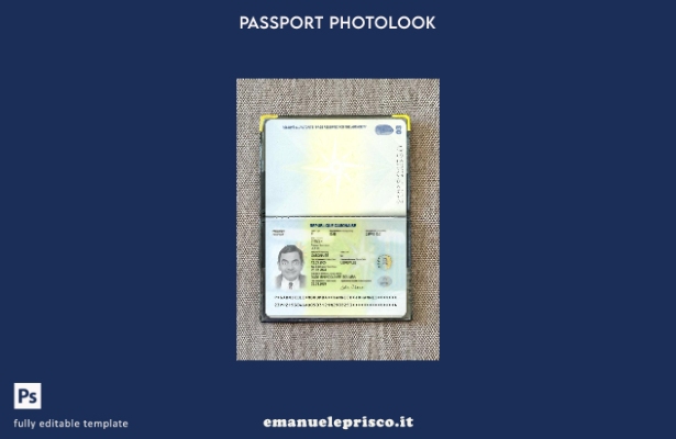 modello photolook per passaporto gabonese in stile verificato